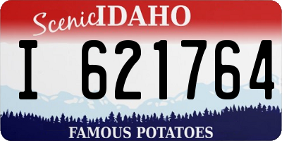 ID license plate I621764