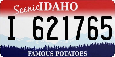 ID license plate I621765