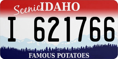 ID license plate I621766