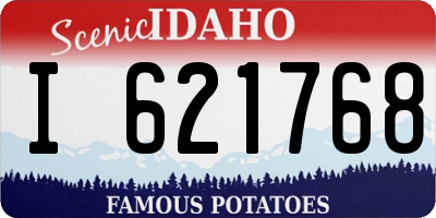ID license plate I621768