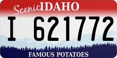 ID license plate I621772
