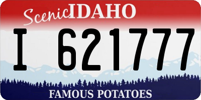 ID license plate I621777