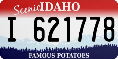 ID license plate I621778