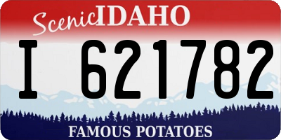 ID license plate I621782