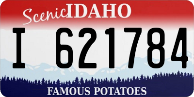 ID license plate I621784
