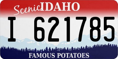 ID license plate I621785