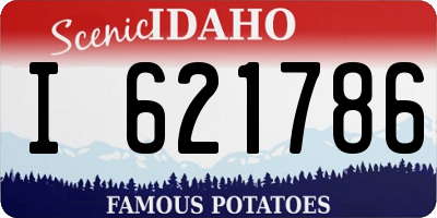 ID license plate I621786