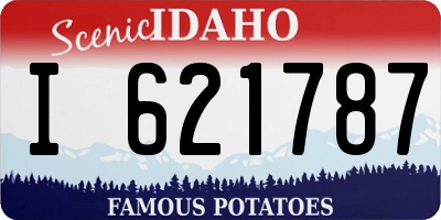 ID license plate I621787