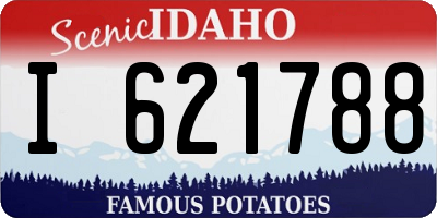 ID license plate I621788