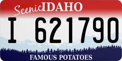 ID license plate I621790