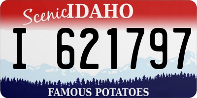 ID license plate I621797