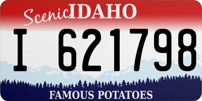 ID license plate I621798