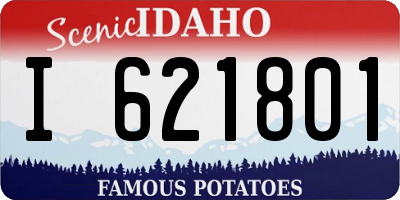 ID license plate I621801
