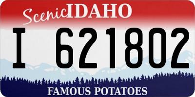 ID license plate I621802