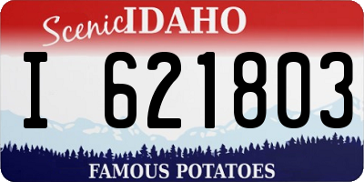 ID license plate I621803