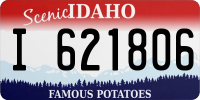 ID license plate I621806