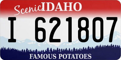 ID license plate I621807