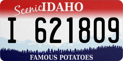 ID license plate I621809