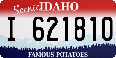 ID license plate I621810