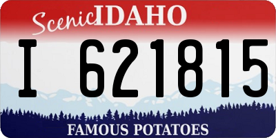 ID license plate I621815