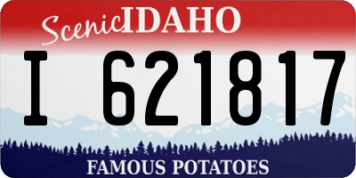 ID license plate I621817