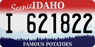 ID license plate I621822