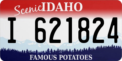 ID license plate I621824