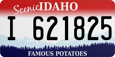 ID license plate I621825