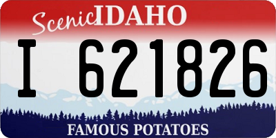 ID license plate I621826