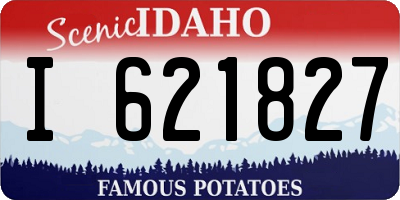 ID license plate I621827