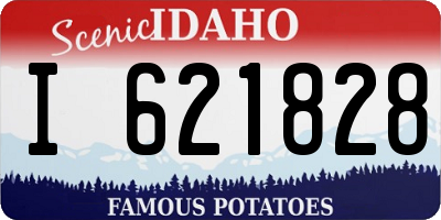 ID license plate I621828