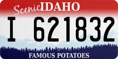 ID license plate I621832