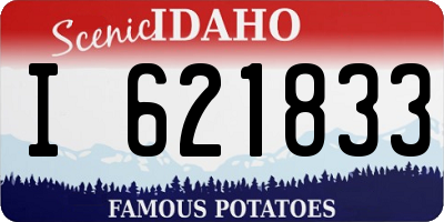 ID license plate I621833