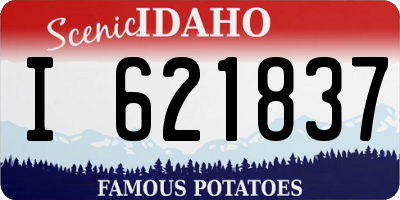 ID license plate I621837