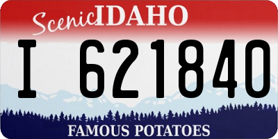 ID license plate I621840