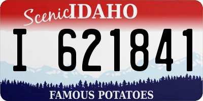 ID license plate I621841