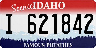 ID license plate I621842
