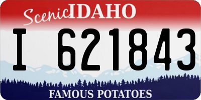 ID license plate I621843