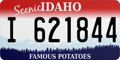 ID license plate I621844