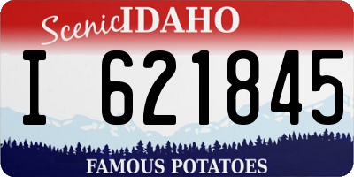 ID license plate I621845