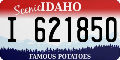 ID license plate I621850