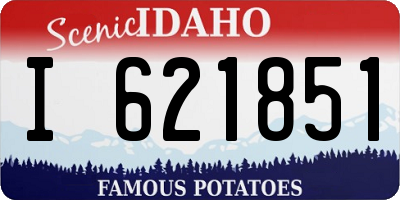 ID license plate I621851