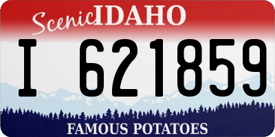 ID license plate I621859