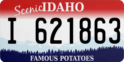 ID license plate I621863