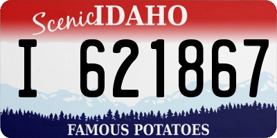 ID license plate I621867