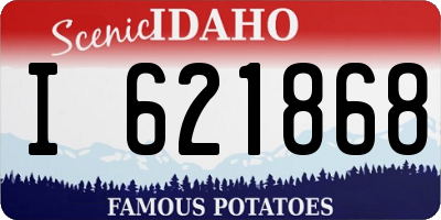 ID license plate I621868