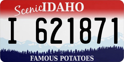 ID license plate I621871