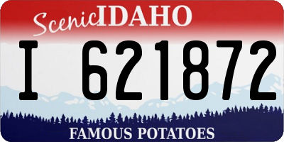 ID license plate I621872