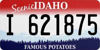 ID license plate I621875