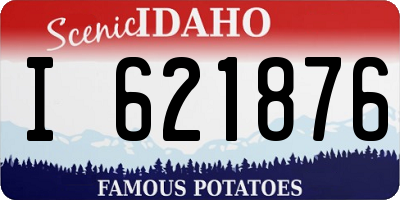 ID license plate I621876